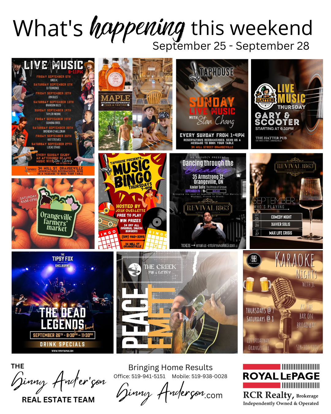 What is happening this weekend September 25 - September 28, 2025