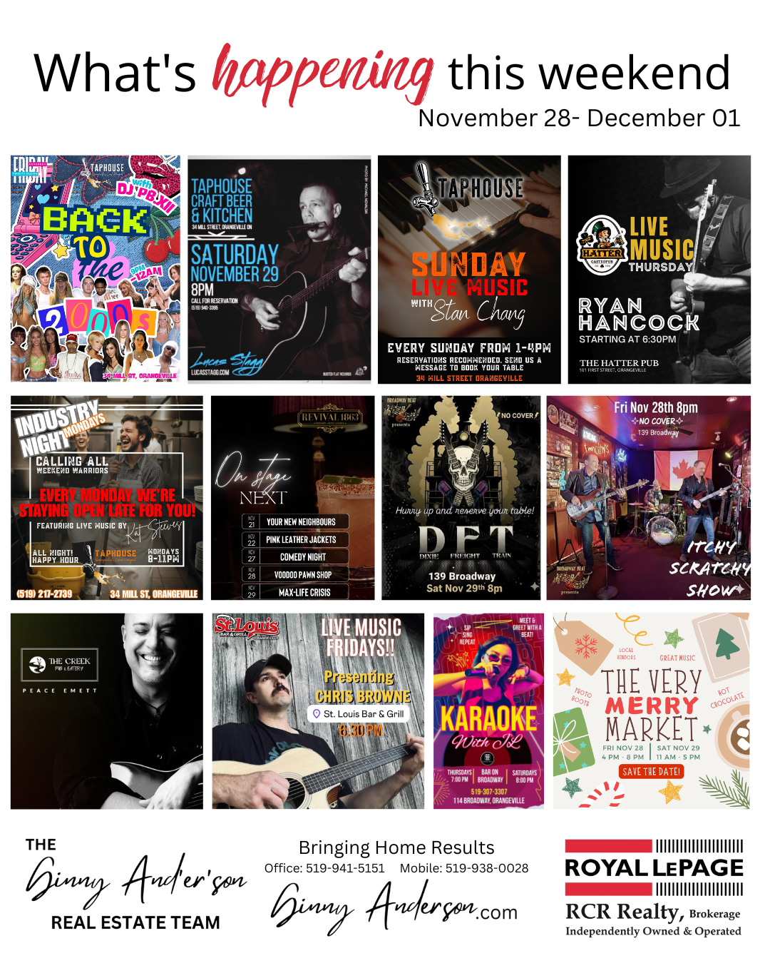 Here is what’s happening this weekend November 28 - December 01