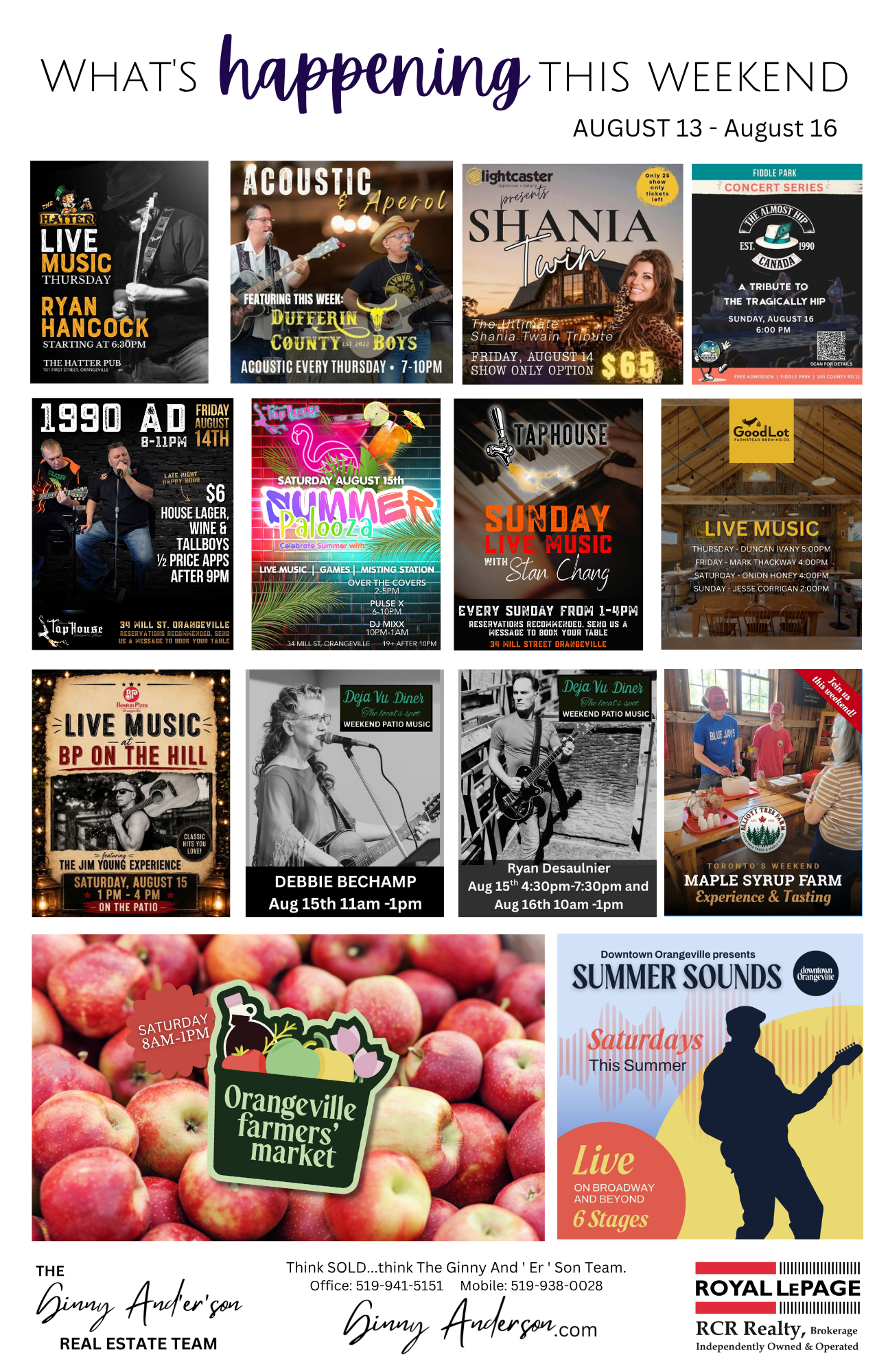 What’s Happening this weekend August 13-August 16. 2026
