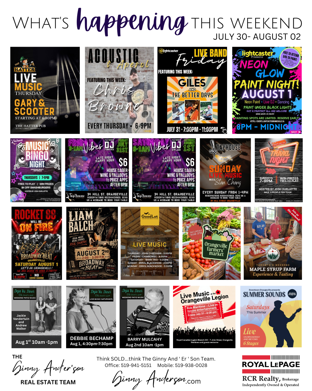 What’s Happening This Weekend July 30 -August 03